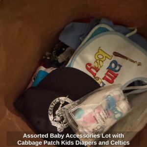 Assorted-Baby-Accessories-Lot-with-Cabbage-Patch-Kids-Diapers-and-Celtics-Cap-second-image-1