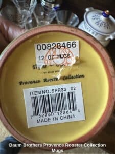 Baum-Brothers-Provence-Rooster-Collection-Mugs-second-image-1