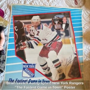 Brian-Leetch-Autographed-New-York-Rangers-The-Fastest-Game-in-Town-Poster-1