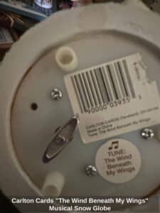 Carlton-Cards-The-Wind-Beneath-My-Wings-Musical-Snow-Globe-second-image-1