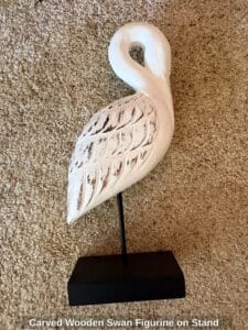 Carved-Wooden-Swan-Figurine-on-Stand-1