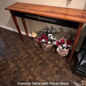 Console-Table-with-Floral-Decal