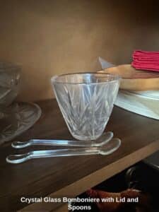 Crystal-Glass-Bomboniere-with-Lid-and-Spoons-second-image-1