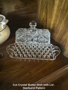Cut-Crystal-Butter-Dish-with-Lid-Starburst-Pattern-second-image-1