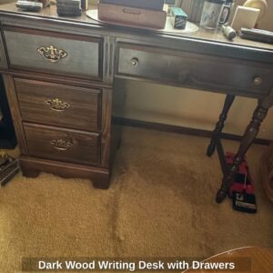 Dark-Wood-Writing-Desk-with-Drawers-1