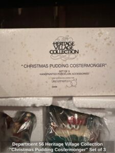 Department-Heritage-Village-Collection-Christmas-Pudding-Costermonger-Set-of-second-image