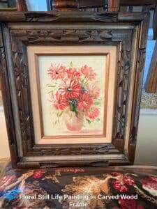 Floral-Still-Life-Painting-in-Carved-Wood-Frame-1