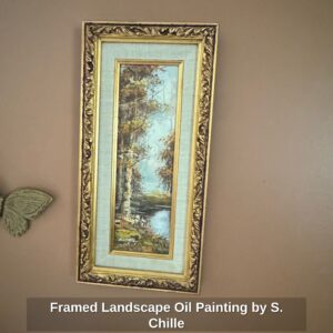 Framed-Landscape-Oil-Painting-by-S.-Chille-1