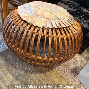 Franco-Albini-Style-Rattan-Ottoman-second-image-1