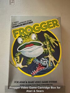 Frogger-Video-Game-Cartridge-Box-for-Atari-Sears