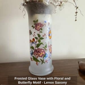 Frosted-Glass-Vase-with-Floral-and-Butterfly-Motif-Lenox-Saxony-1