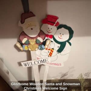 Glitzhome-Wooden-Santa-and-Snowman-Christmas-Welcome-Sign-1