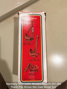 Harmony-Mini-Earth-Movers-Hitachi-KH-Track-Pile-Driver-Die-Cast-Metal-Toy-second-image-1