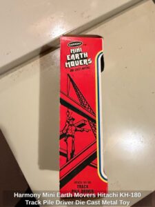 Harmony-Mini-Earth-Movers-Hitachi-KH-Track-Pile-Driver-Die-Cast-Metal-Toy-third-image-1