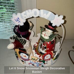 Let-It-Snow-Snowman-Sleigh-Decorative-Basket