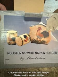 Lincolnshire-Rooster-Salt-and-Pepper-Shakers-with-Napkin-Holder-second-image-1
