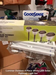 Luminar-Outdoor-Piece-White-LED-Solar-Pathway-Light-Set