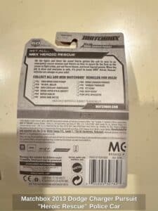 Matchbox-Dodge-Charger-Pursuit-Heroic-Rescue-Police-Car-second-image-1