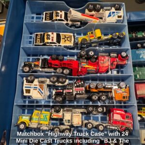 Matchbox-Highway-Truck-Case-with-Mini-Die-Cast-Trucks-including-BJ-The-Bear-Kenworth-K-fourth-image-1