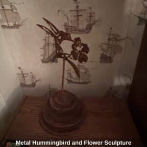 Metal-Hummingbird-and-Flower-Sculpture-1