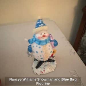 Nancye-Williams-Snowman-and-Blue-Bird-Figurine