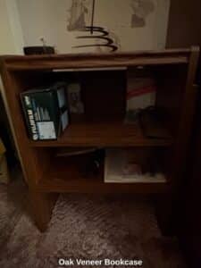 Oak-Veneer-Bookcase