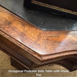 Octagonal-Pedestal-Side-Table-with-Inlaid-Top-second-image-1