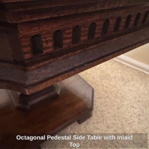 Octagonal-Pedestal-Side-Table-with-Inlaid-Top-third-image-1