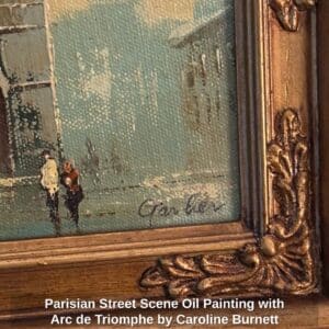 Parisian-Street-Scene-Oil-Painting-with-Arc-de-Triomphe-by-Caroline-Burnett-second-image-1