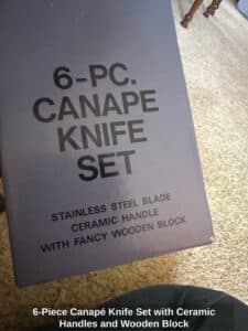 Piece-Canap-Knife-Set-with-Ceramic-Handles-and-Wooden-Block-second-image-1
