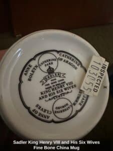 Sadler-King-Henry-VIII-and-His-Six-Wives-Fine-Bone-China-Mug-second-image-1