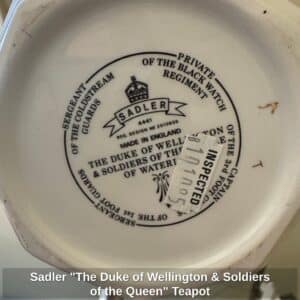 Sadler-The-Duke-of-Wellington-Soldiers-of-the-Queen-Teapot-second-image-1