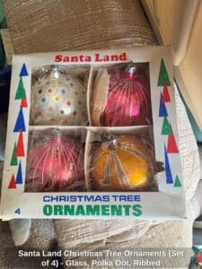 Santa-Land-Christmas-Tree-Ornaments-Set-of-Glass-Polka-Dot-Ribbed