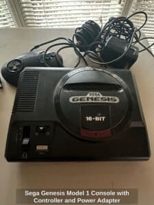 Sega-Genesis-Model-Console-with-Controller-and-Power-Adapter