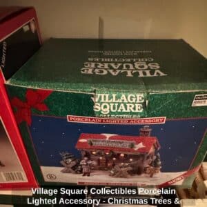 Village-Square-Collectibles-Porcelain-Lighted-Accessory-Christmas-Trees-Wreaths
