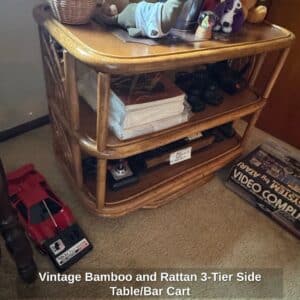 Vintage-Bamboo-and-Rattan-Tier-Side-Table-or-Bar-Cart-1