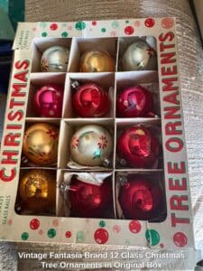 Vintage-Fantasia-Brand-Glass-Christmas-Tree-Ornaments-in-Original-Box
