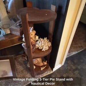 Vintage-Folding-Tier-Pie-Stand-with-Nautical-Decor-1
