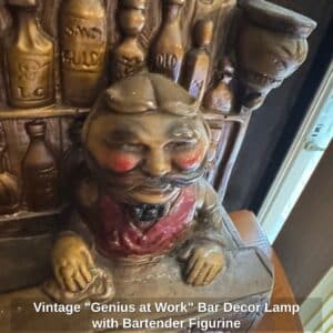 Vintage-Genius-at-Work-Bar-Decor-Lamp-with-Bartender-Figurine-second-image-1