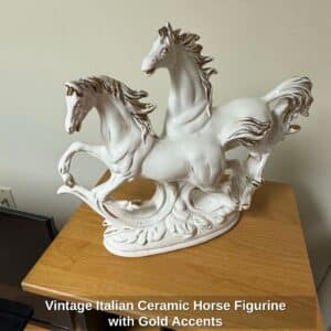 Vintage-Italian-Ceramic-Horse-Figurine-with-Gold-Accents-1