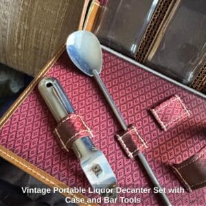 Vintage-Portable-Liquor-Decanter-Set-with-Case-and-Bar-Tools-third-image-1