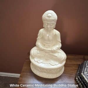 White-Ceramic-Meditating-Buddha-Statue-1