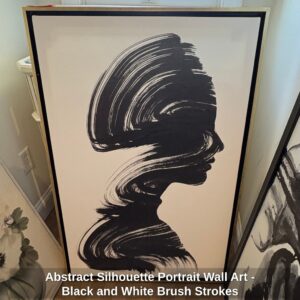 Abstract-Silhouette-Portrait-Wall-Art-Black-and-White-Brush-Strokes