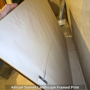 African-Sunset-Landscape-Framed-Print-second-image