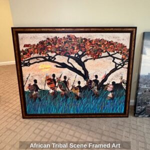 African-Tribal-Scene-Framed-Art