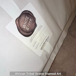 African-Tribal-Scene-Framed-Art-second-image