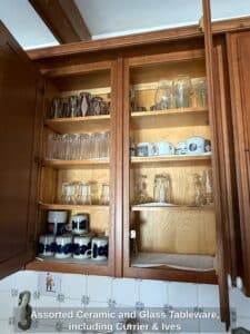 Assorted-Ceramic-and-Glass-Tableware-including-Currier-Ives