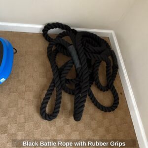 Black-Battle-Rope-with-Rubber-Grips