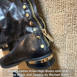 Black-Leather-Knee-High-Boots-with-Gold-Tone-Studs-and-Zippers-by-Michael-Kors-second-image