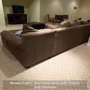 Brown-Fabric-Sectional-Sofa-with-Chaise-and-Ottoman-fifth-image